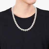 Mens Sterling Silver 20 Inch Strand Necklace