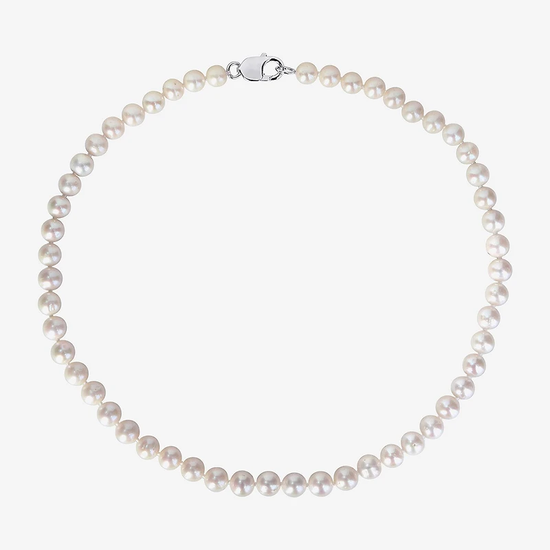 Mens Sterling Silver 20 Inch Strand Necklace