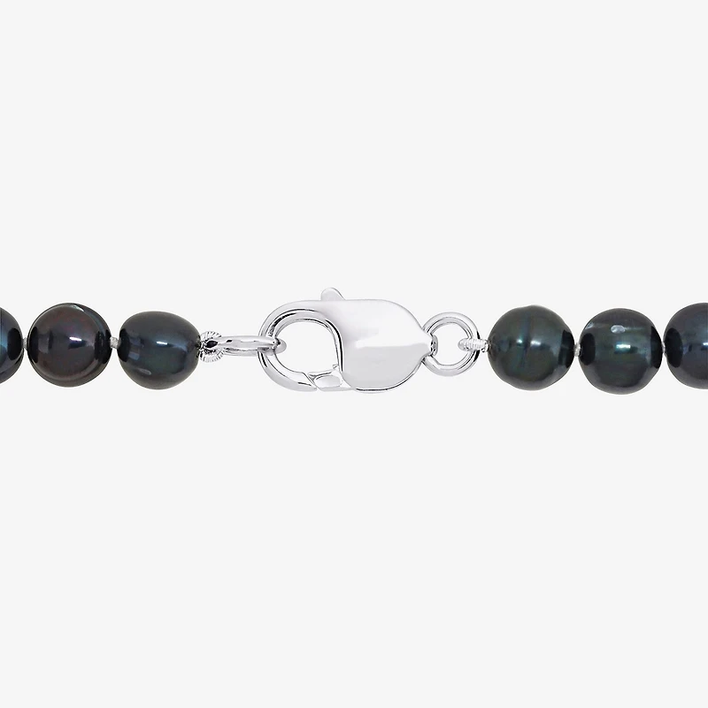 Mens Sterling Silver 20 Inch Strand Necklace