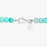 Silpada Womens Green Amazonite Sterling Silver 40 Inch Beaded Necklace