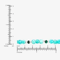 Silpada Womens Green Amazonite Sterling Silver 40 Inch Beaded Necklace