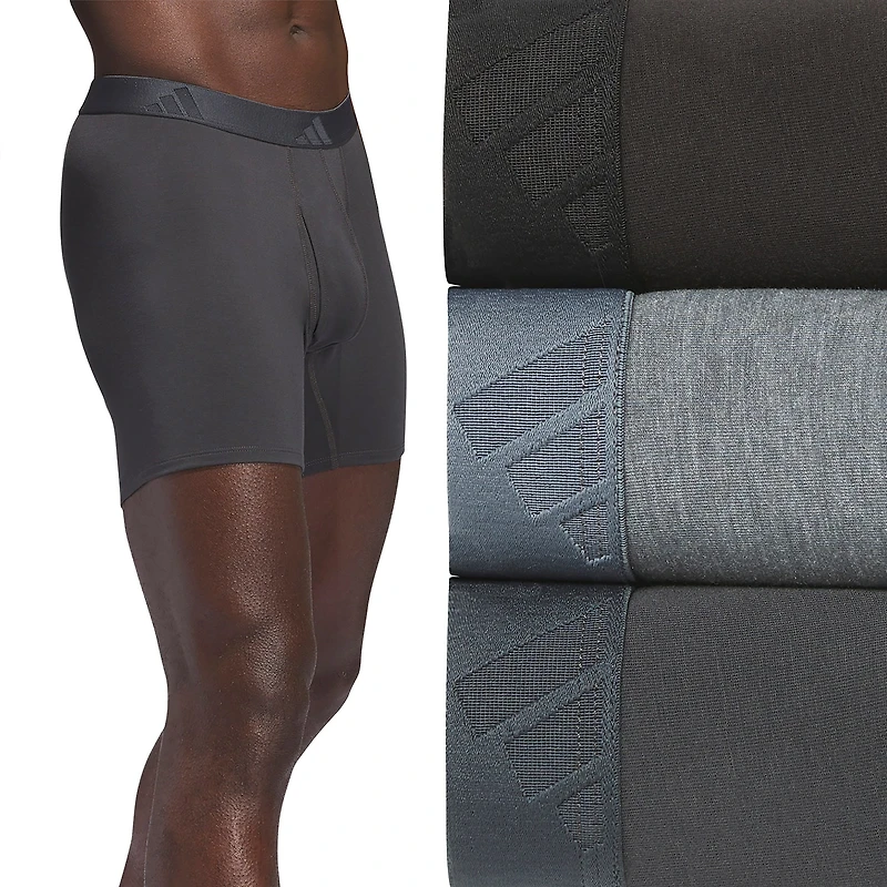 adidas Luxe Comfort Mens 3 Pack Boxer Briefs 5159307