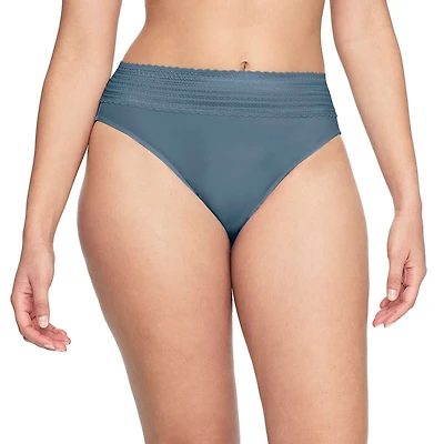 Warners® No Pinching No Problems® DigFree Comfort Waist with Lace Microfiber Hi-Cut 5109J