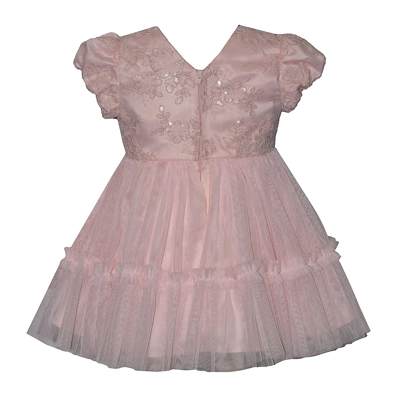 Bonnie Jean Baby Girls Short Sleeve A-Line Dress