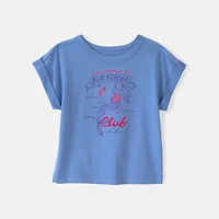 Carter's Toddler Girls Round Neck Short Sleeve Regular Fit Graphic T-Shirt