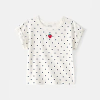 Carter's Toddler Girls Round Neck Short Sleeve T-Shirt