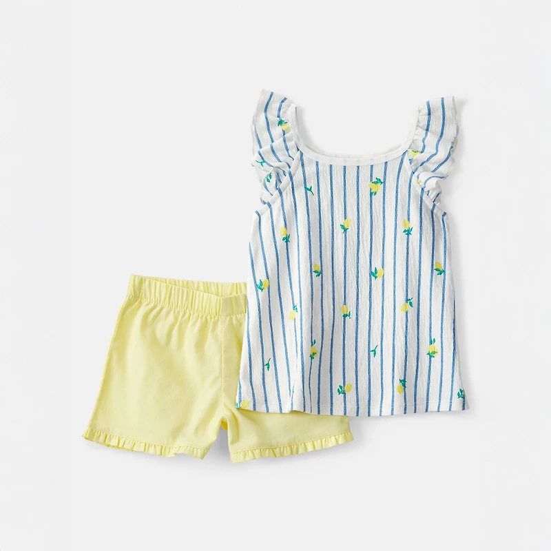 Carter's Lemon Toddler Girls 2-pc. Short Set