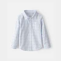 Carter's Toddler Boys Long Sleeve Cuffed Regular Fit Button-Down Shirt