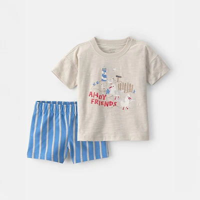Carter's Ahoy Friends Toddler Boys 2-pc. Short Set