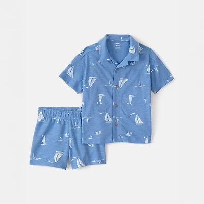Carter's Sailboat Toddler Boys 2-pc. Short Set