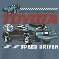 Novelty Toyota \N Mens Crew Neck Short Sleeve Classic Fit Big and Tall Graphic T-Shirt