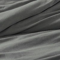 SUPERIOR® Orion Linen Garment Washed Soft Reversible Duvet Cover
