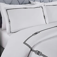 SUPERIOR® Moonlawn Cotton Embroidered Floral Duvet Cover