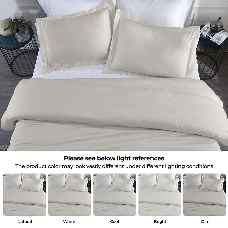 SUPERIOR® Beechwood Modal 400tc Premium Cooling Reversible Duvet Cover