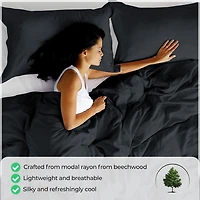 SUPERIOR® Rayon From Bamboo 300tc Cooling Silky Reversible Duvet Cover