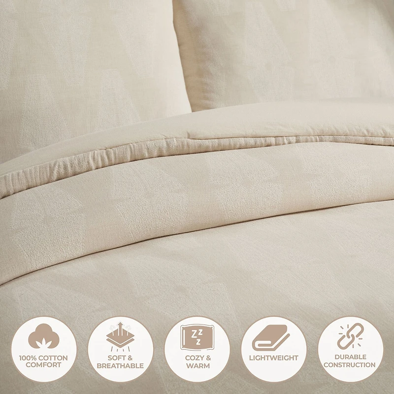 SUPERIOR® Manali Cotton Lattice Geometric Comforter