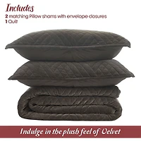 SUPERIOR® Karina Cotton Velvet Geometric Glam Quilt