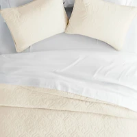 Casual Comfort Damask Stitch Quilt Set