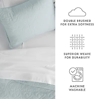 Casual Comfort Damask Stitch Quilt Set