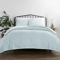 Casual Comfort Damask Stitch Quilt Set