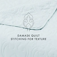 Casual Comfort Damask Stitch Quilt Set