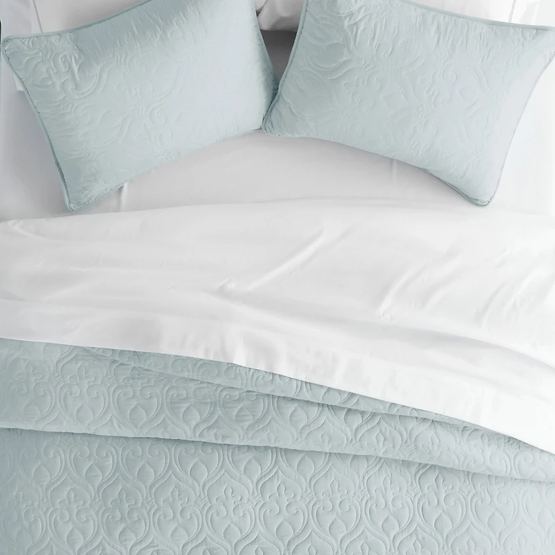 Casual Comfort Damask Stitch Quilt Set
