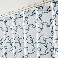 Truly Soft Printed Bow Shower Curtain