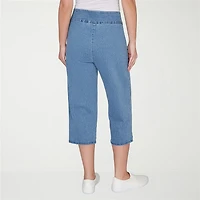 Alfred Dunner Austin Womens Mid Rise Capri Jean