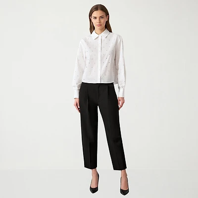 RM Rebecca Minkoff Womens Tapered High Rise Ankle Pant