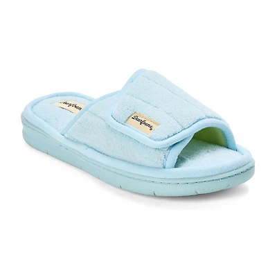 Dearfoams Mickey Terry Slide Womens Memory Foam Slip-On Slippers
