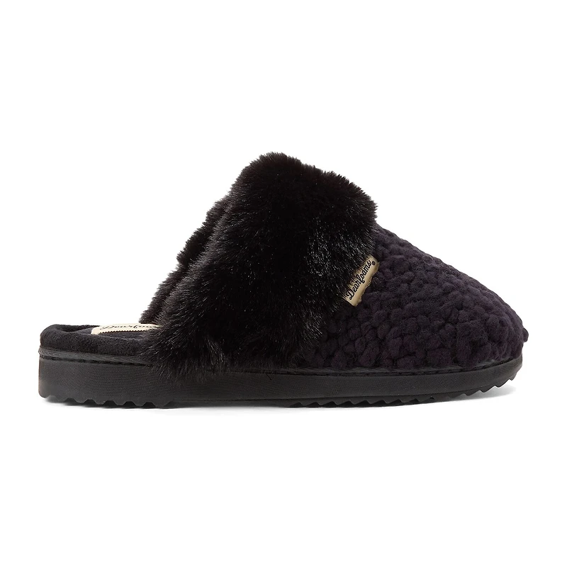Dearfoams Courtney Knit Scuff Womens Memory Foam Slip-On Slippers