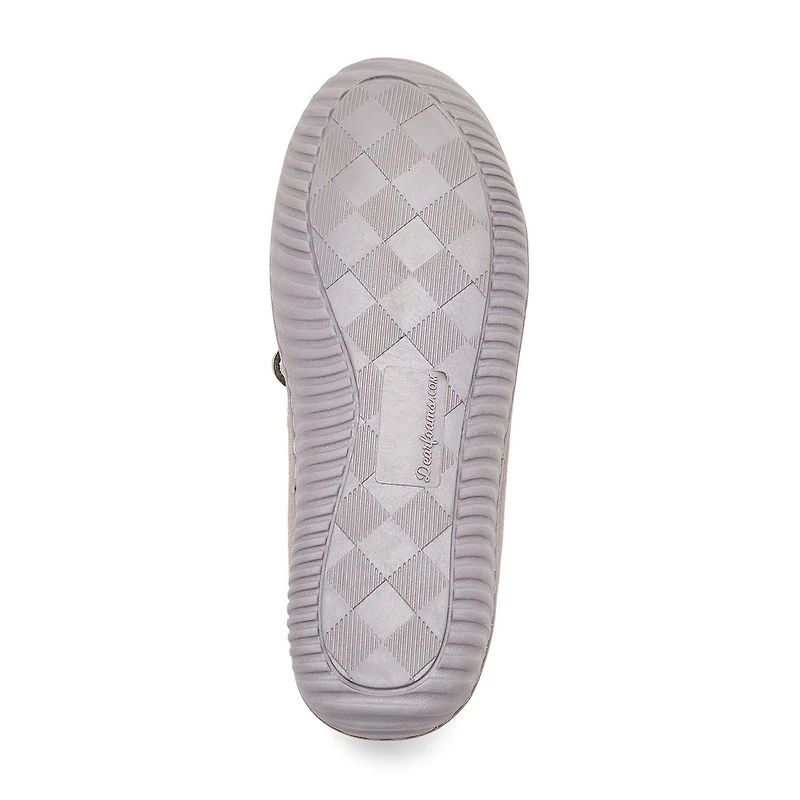 Dearfoams Harriet Genuine Suede Moc Womens Slip-On Slippers
