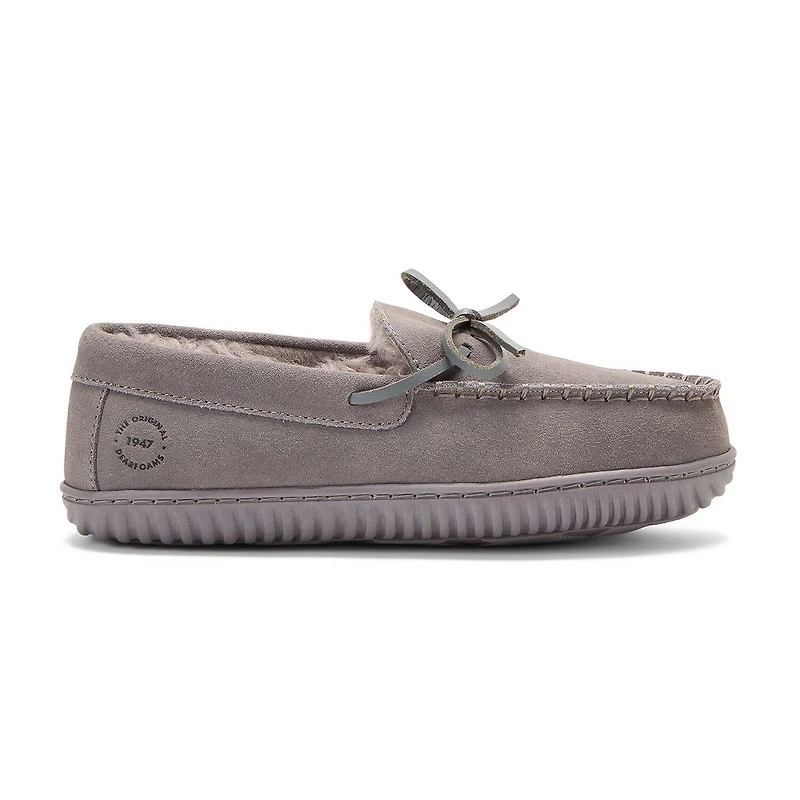 Dearfoams Harriet Genuine Suede Moc Womens Slip-On Slippers