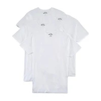 Stafford Dry + Cool Mens 4 Pack Short Sleeve Crew Neck Moisture Wicking T-Shirt