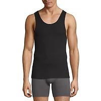 Stafford Dry + Cool Mens Round Neck Sleeveless Quick 4 Pack Tank