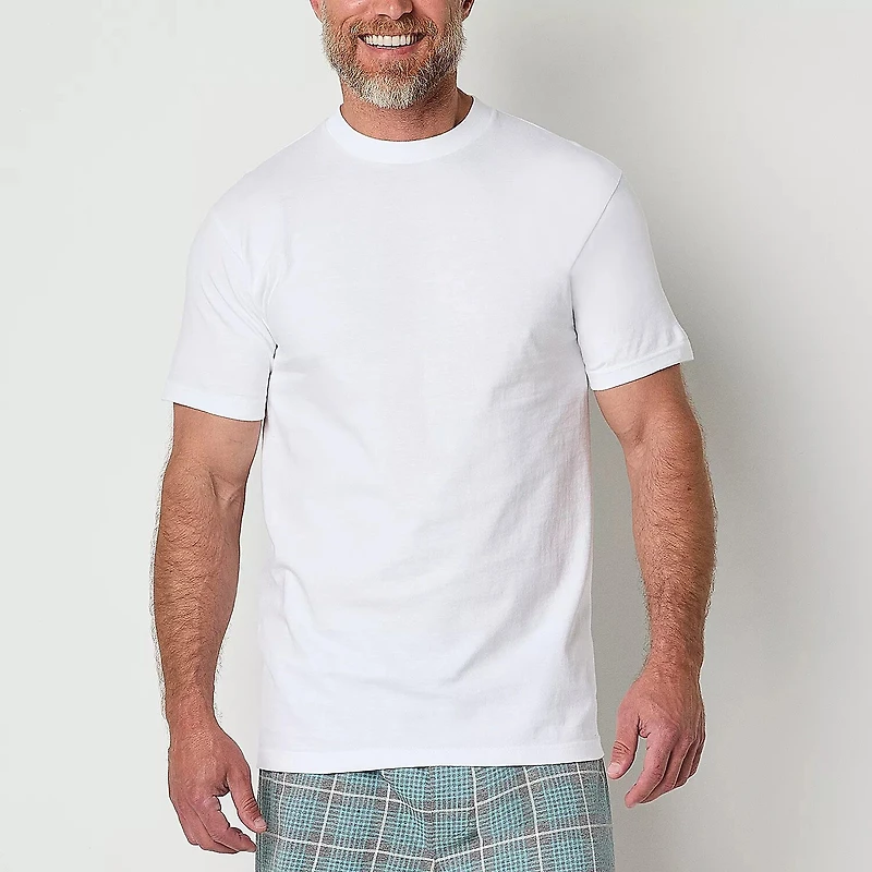 Stafford Heavyweight Cotton Bonus Pack Mens 5 Short Sleeve Crew Neck T-Shirt