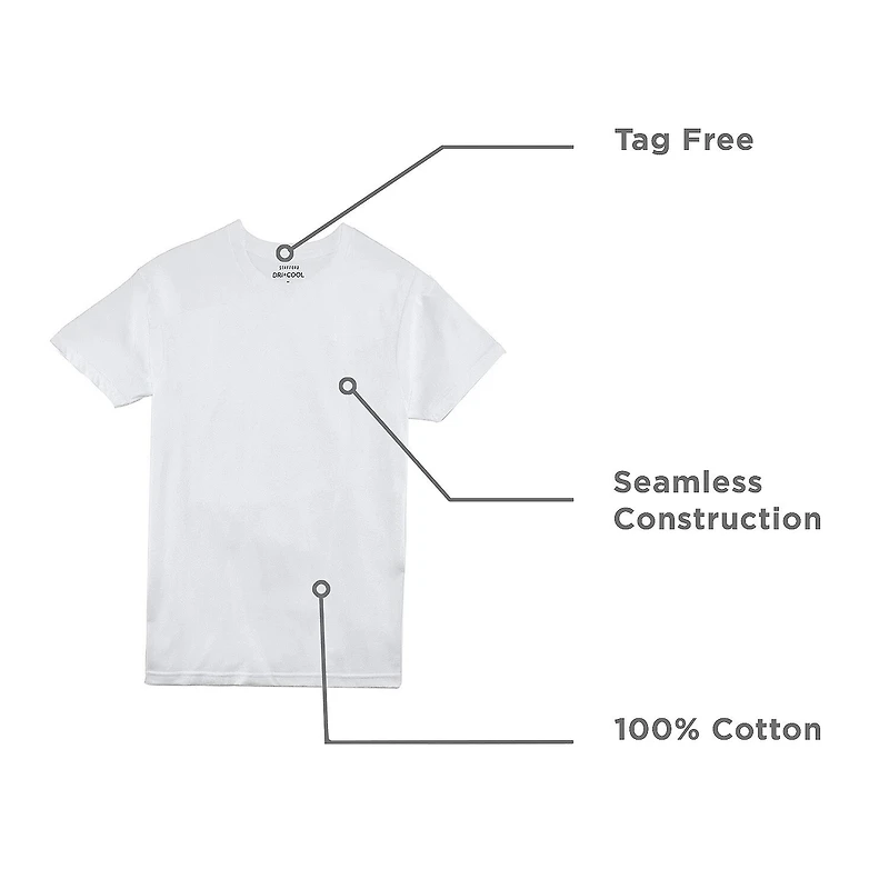 Stafford Super Soft Cotton Mens 4 Pack Short Sleeve Crew Neck T-Shirt