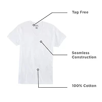 Stafford Super Soft Cotton Mens 4 Pack Short Sleeve V Neck T-Shirt