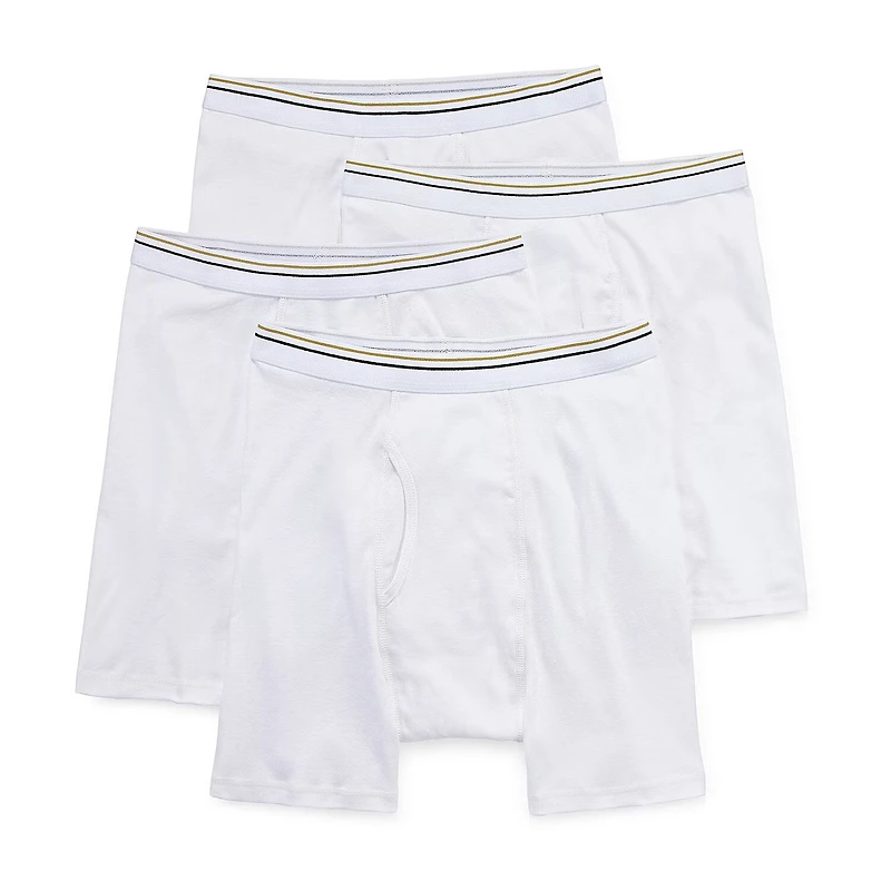 Stafford Cotton Mens 4 Pack Boxer Briefs 302866