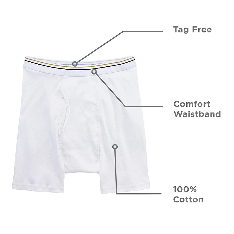 Stafford Cotton Mens 4 Pack Boxer Briefs 302866