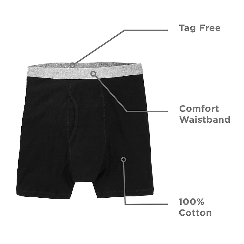 Stafford Cotton Mens Big 4 Pack Boxer Briefs 302866