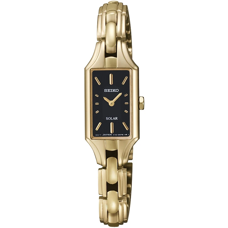 Seiko® Womens Gold-Tone Solar Watch SUP166
