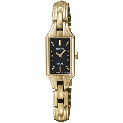 Seiko® Womens Gold-Tone Solar Watch SUP166