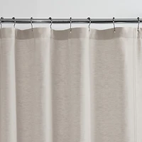 Fieldcrest Luxury Linen Blend Herringbone Shower Curtain