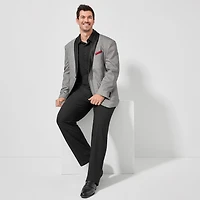 J. Ferrar Ultra Comfort Mens Big and Tall Stretch Fabric Regular Fit Flat Front Suit Pant