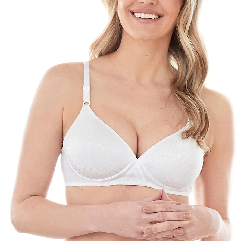 Bestform Patterned Wireless Cotton Bra with Light Padding- 5006238