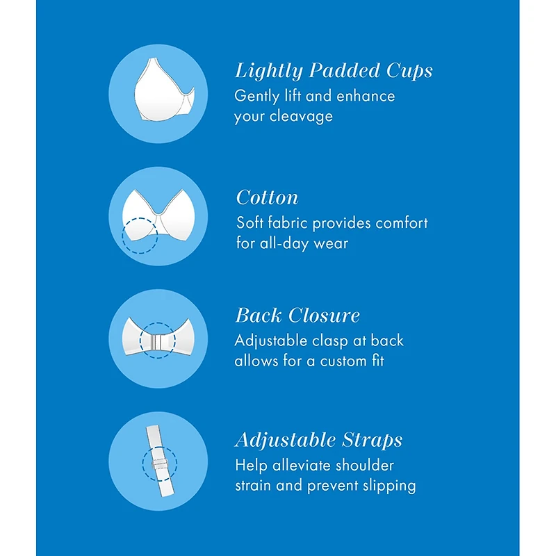 Bestform Patterned Wireless Cotton Bra with Light Padding- 5006238