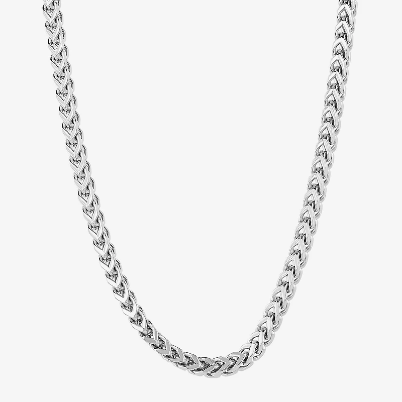 Men's Stainless Steel Solid Link Chain Necklace