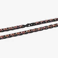 Mens Stainless Steel 24 Inch Link Chain Necklace