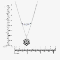 Limited Quantities! Womens Dyed Cultured Freshwater Pearl Sterling Silver 18 / Inch Pendant Necklace